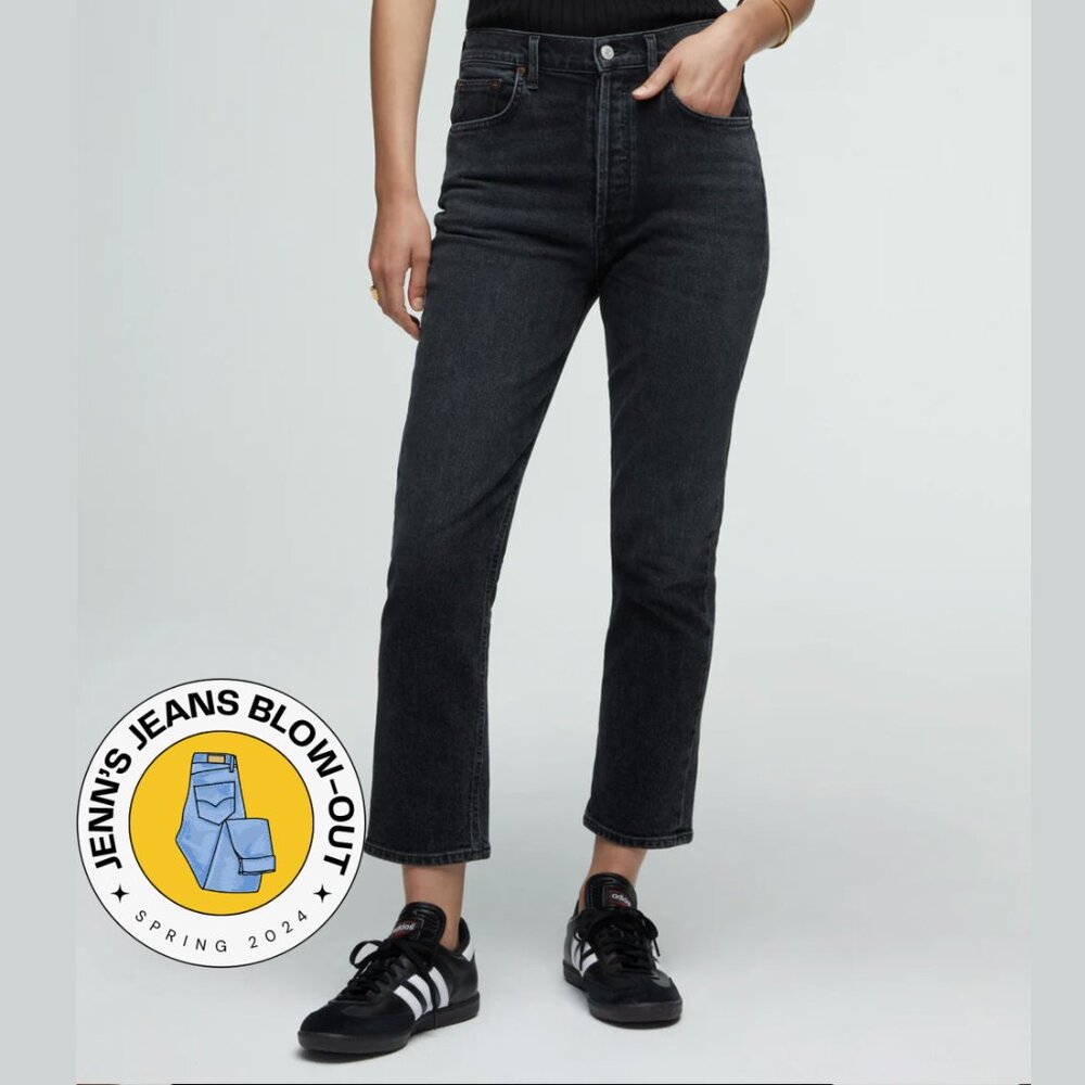 AGOLDE Riley crop straight leg jeans